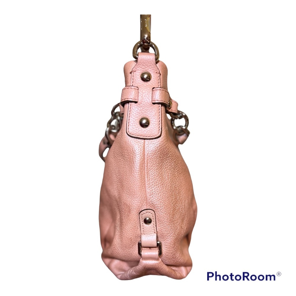 Coach Brooke Hobo Coral Pink Pebbled Leather - Picture 8 of 16